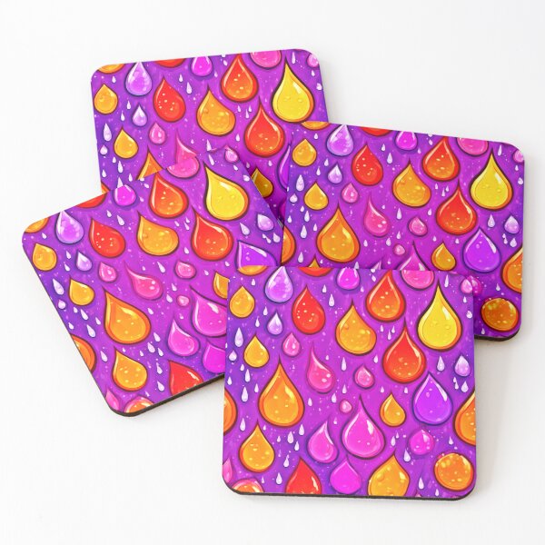 Item preview, Beautiful Cartoon Raindrops Pattern designed and sold by Health And Fitness Posts e-Store.