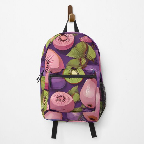 Item preview, repeating kiwi fruit : fruit pattern purple designed and sold by weissessika.