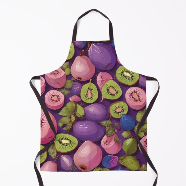 Item preview, repeating kiwi fruit : fruit pattern purple designed and sold by weissessika.