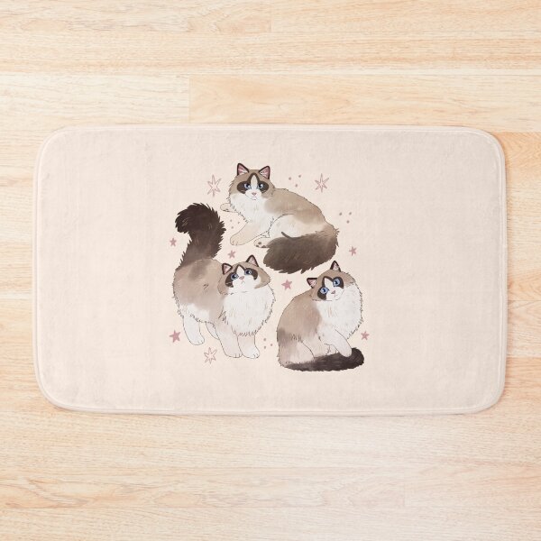 Item preview, Cute Ragdoll Cats Trio designed and sold by YaraCuteArt.