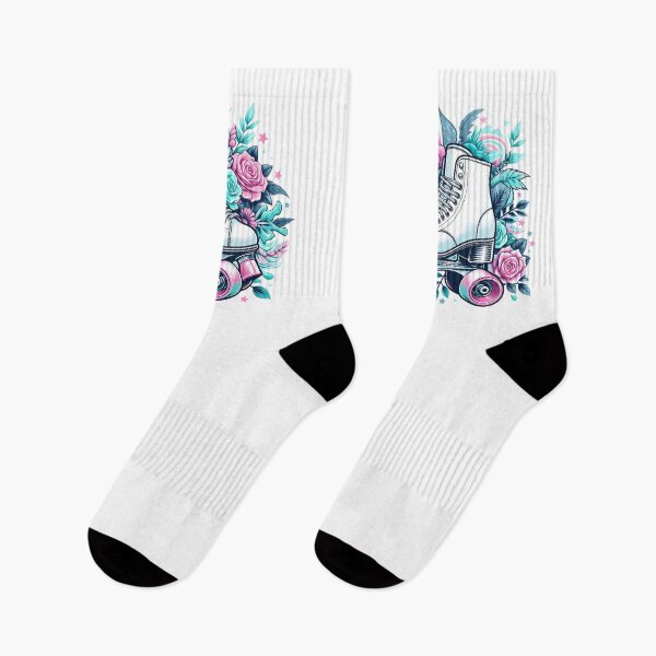 Item preview, Roller skate, roses in pastel colors designed and sold by iclipart.