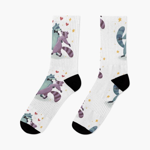 Item preview, dancing raccoons - playful woodland animals designed and sold by Patrick Gervacio.