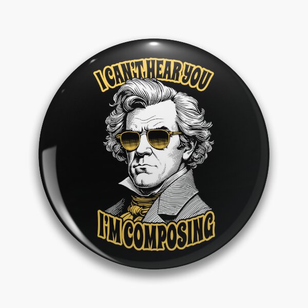 Item preview, Beethoven I Can't Hear You I'm Composing Funny Music Teacher designed and sold by GrandeDuc.