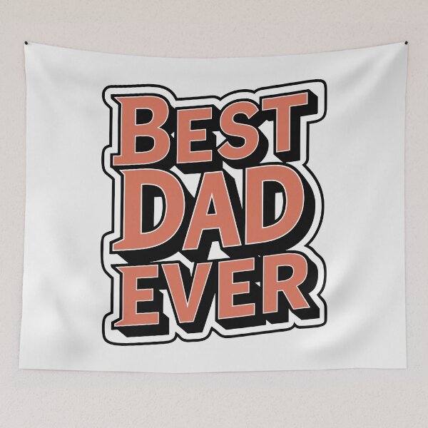 Item preview, Bold Typography Sticker: Best Dad Ever Father's Day Gift designed and sold by HahaHandlesHub.