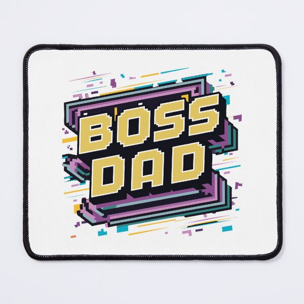 Item preview, Boss Dad Retro Video Game Cover: Pixel Art Edition Father's Day Gift designed and sold by HahaHandlesHub.