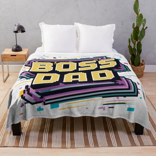Item preview, Boss Dad Retro Video Game Cover: Pixel Art Edition Father's Day Gift designed and sold by HahaHandlesHub.