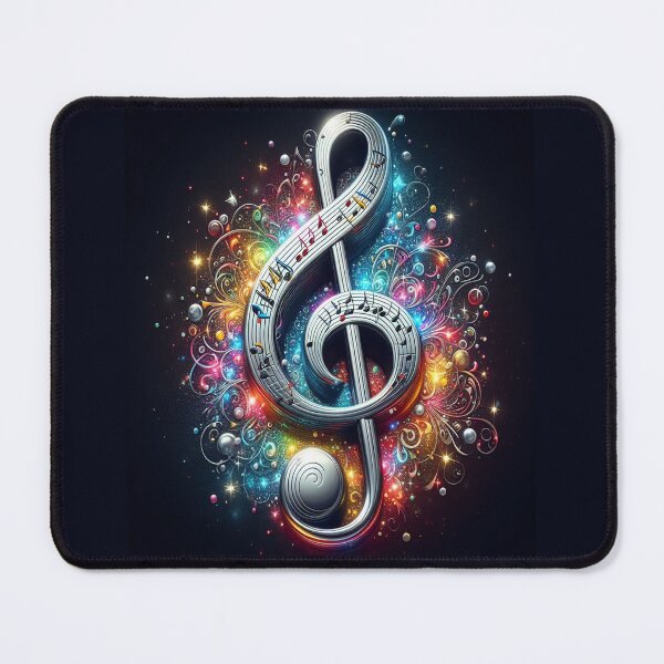 Item preview, A Treble Clef In A Cloud Of Color AI Generated designed and sold by BrightrDayMusicArt.