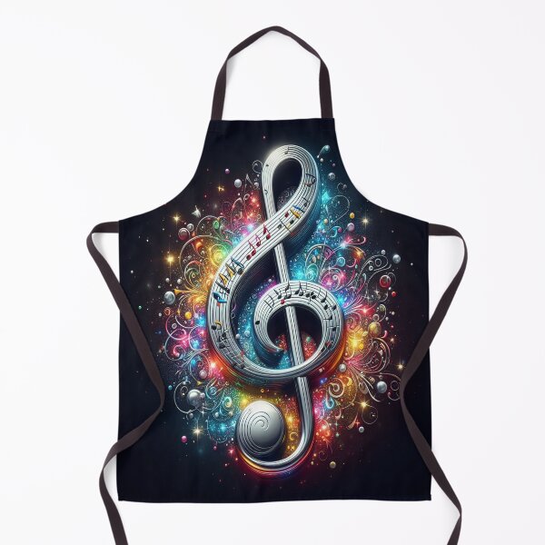 Item preview, A Treble Clef In A Cloud Of Color AI Generated designed and sold by BrightrDayMusicArt.