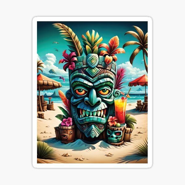 Item preview, Tiki Beach Time designed and sold by MB-Hippo.