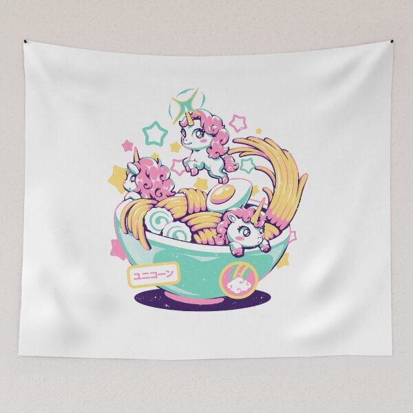 Item preview, Unicorn Bowl - Cute Geek Food Ramen Japanese Magic Unicorns Gift designed and sold by EduEly.