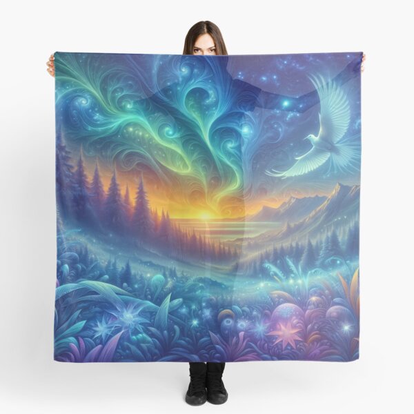 Northern lights 7 Scarf