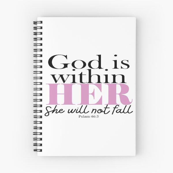 Item preview, Pslam 46:5 - Bible Verse in Pink and Black designed and sold by MagnoliaLamb.