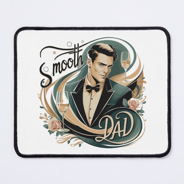 Item preview, Smooth Dad: Suave and Sophisticated Retro Father's Day Art designed and sold by HahaHandlesHub.