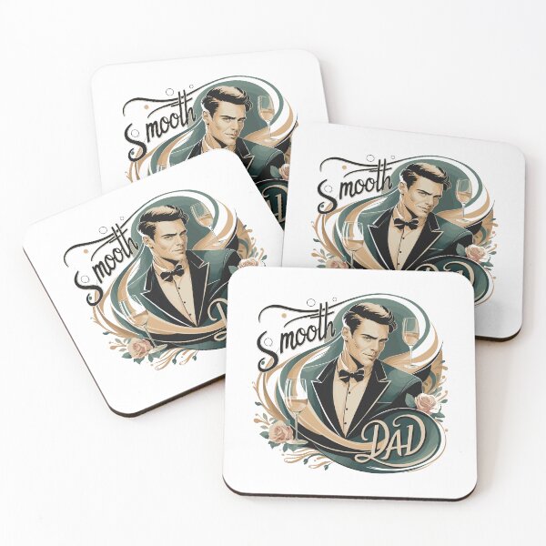 Item preview, Smooth Dad: Suave and Sophisticated Retro Father's Day Art designed and sold by HahaHandlesHub.