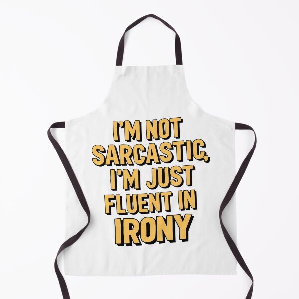Item preview, Fluent in Irony Typography Design: Father's Day Witty Gift designed and sold by HahaHandlesHub.