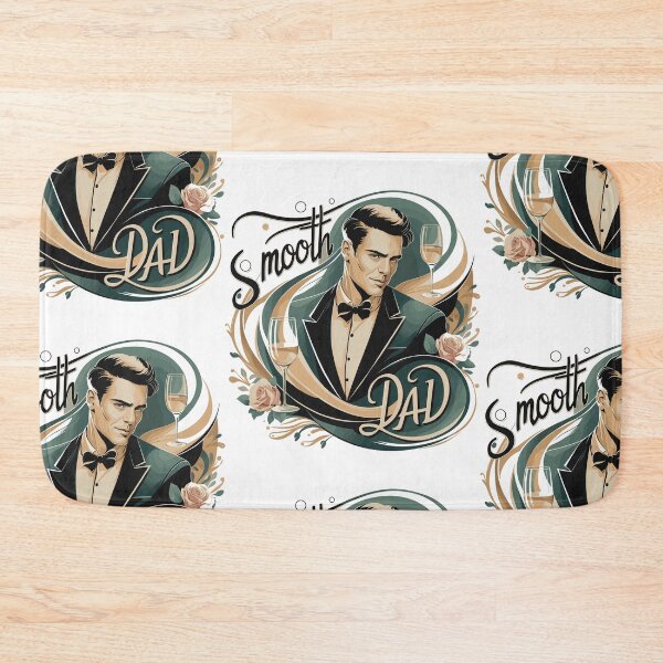 Item preview, Smooth Dad: Suave and Sophisticated Retro Father's Day Art designed and sold by HahaHandlesHub.