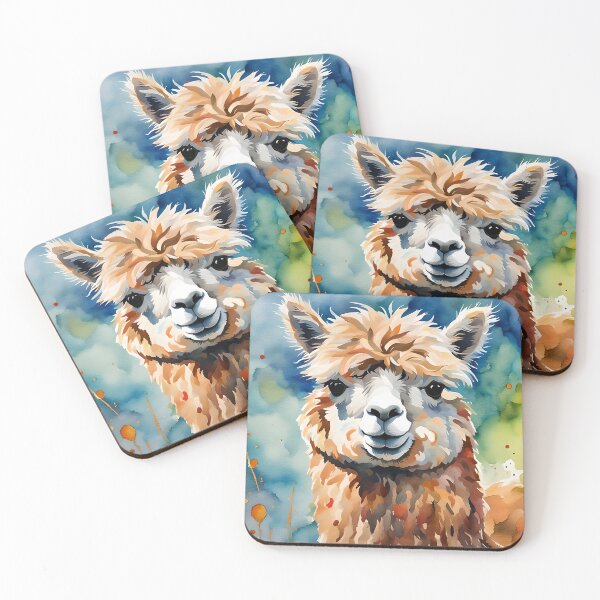 Item preview, Suri Alpaca - World Wildlife Watercolour Style designed and sold by Country-Artist.