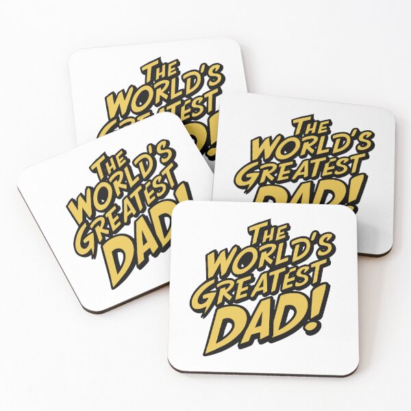 Item preview, World's Greatest Dad Comic Typography Father's Day Gift Art designed and sold by HahaHandlesHub.
