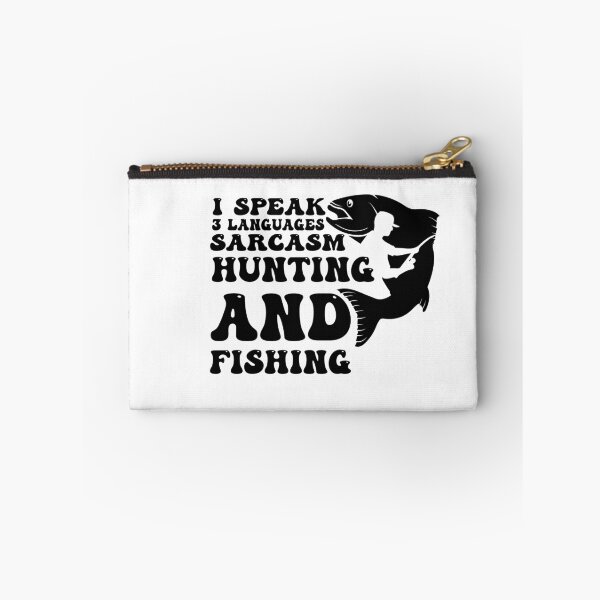 Item preview,  I Speak 3 Languages Sarcasm Hunting and Fishing, Funny Hunting Lovers Gift  designed and sold by Felinefinesse.