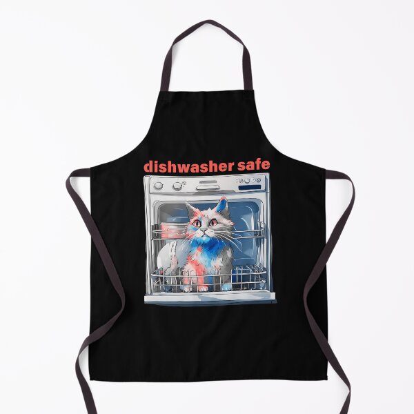 Item preview, Dishwasher Safe With Funny Cat designed and sold by LadyGoodwill.