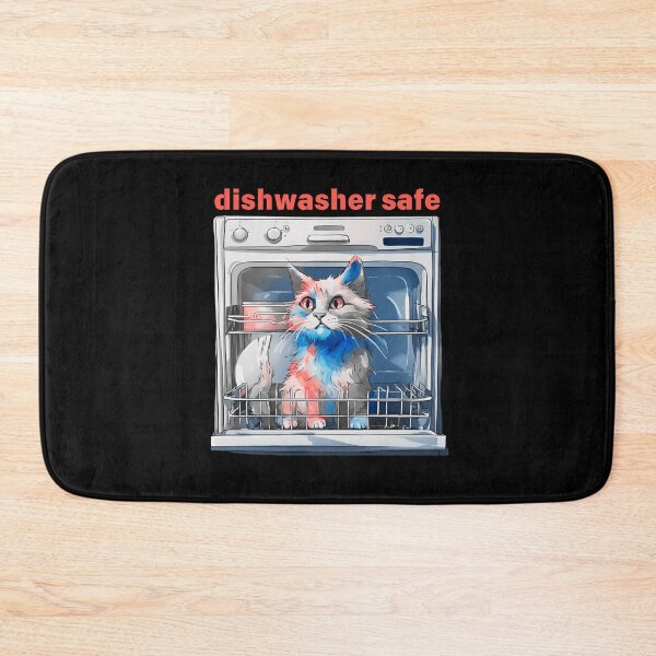 Item preview, Dishwasher Safe With Funny Cat designed and sold by LadyGoodwill.
