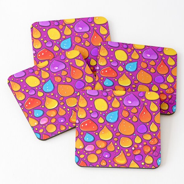 Item preview, Colorful Raindrop Pattern Art designed and sold by Health And Fitness Posts e-Store.