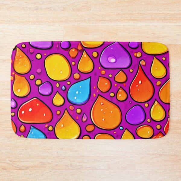 Item preview, Colorful Raindrop Pattern Art designed and sold by Health And Fitness Posts e-Store.