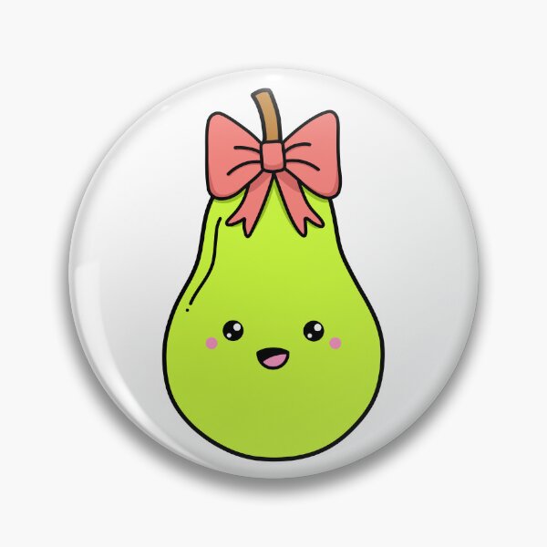 Item preview, Happy Pear, Cute Pear with Bow designed and sold by PanyaCreative.
