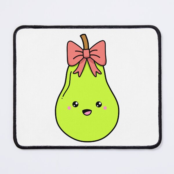 Item preview, Happy Pear, Cute Pear with Bow designed and sold by PanyaCreative.