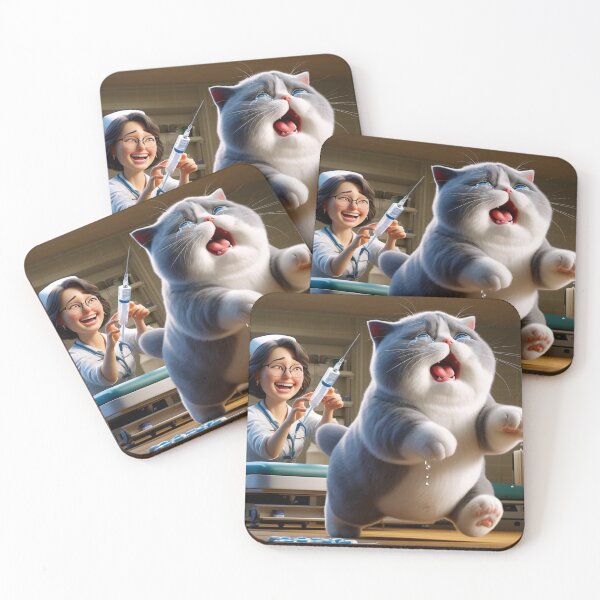 Item preview, Cats are afraid of vaccinations designed and sold by Catsmoment.
