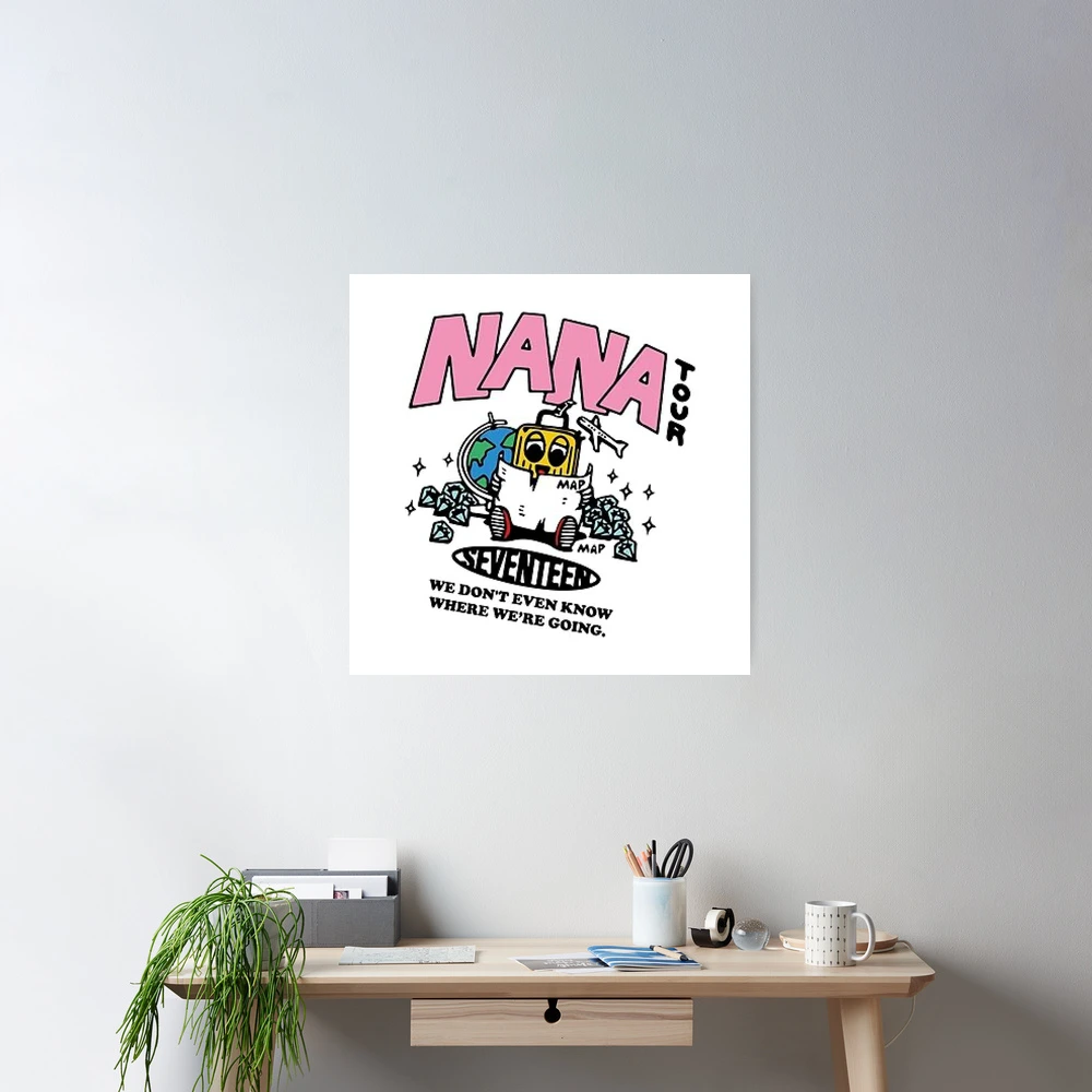 Seventeen kpop NANA TOUR logo cute Poster