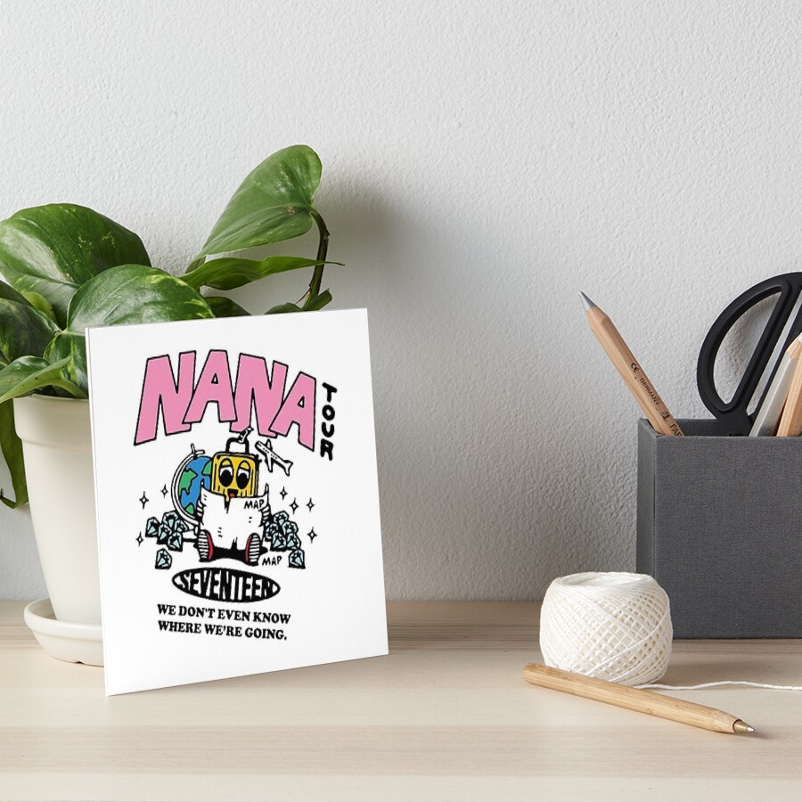 Seventeen kpop NANA TOUR logo cute 