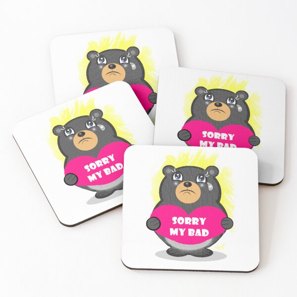 Artikelvorschau, Schwarzbär - tut mir leid, mein Fehler entworfen und verkauft von Shirley cute art .