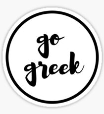 Go Greek Sticker