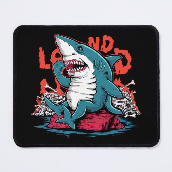 Item preview, Lunch Break Funny Shark T-Shirt designed and sold by Witty Shirts.