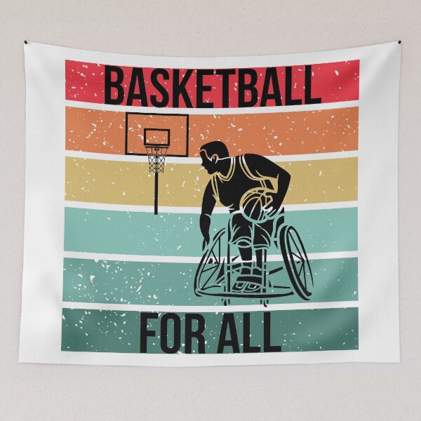Item preview, Wheelchair Basketball Disabled Athletes Support Retro Design designed and sold by MomentumCloset.