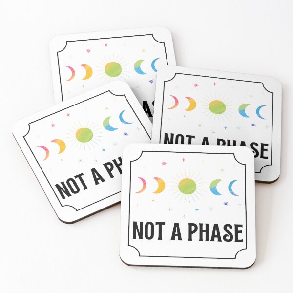 Item preview, NOT A PHASE - Pride Month, Sun Phase, LGBTQ designed and sold by Sun Sand & Sea Art.
