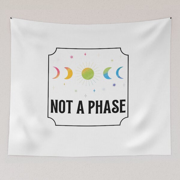 Item preview, NOT A PHASE - Pride Month, Sun Phase, LGBTQ designed and sold by Sun Sand & Sea Art.
