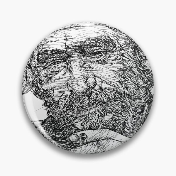 Item preview, CHARLES BUKOWSKI ink portrait .1 designed and sold by lautir.
