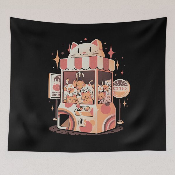 Item preview, Serotonin Machine - Cute Cats Arcade Gamer Gacha Gift designed and sold by EduEly.