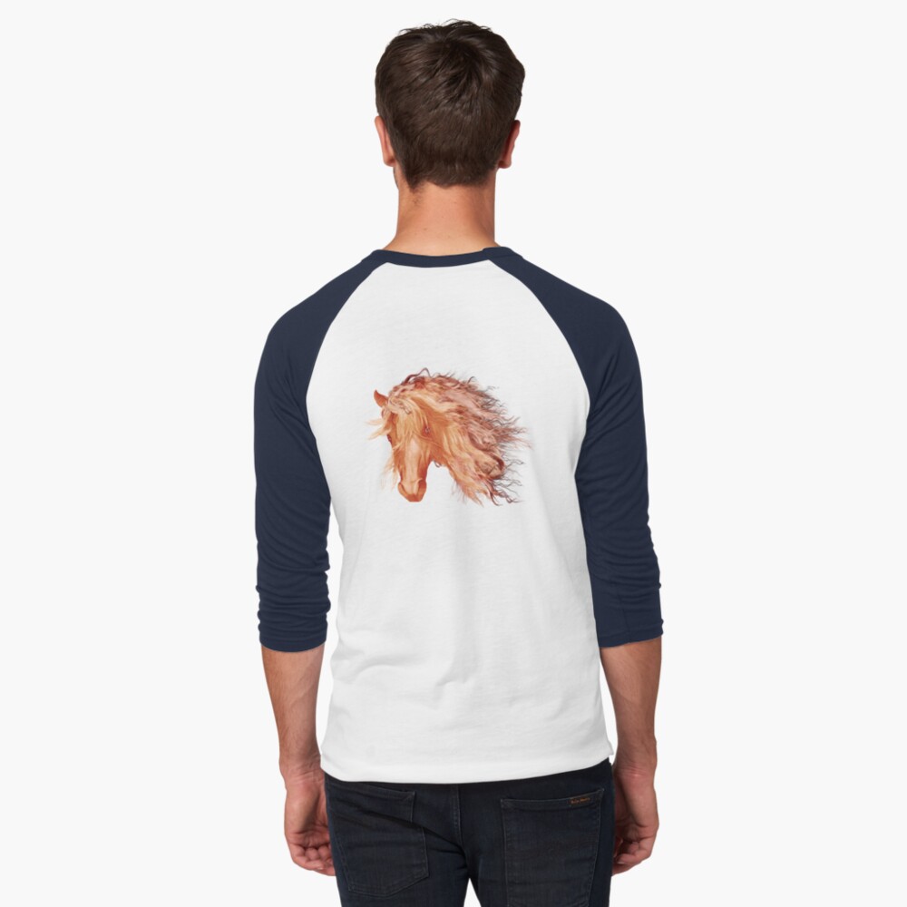 A horse called Copper Baseball ¾ Sleeve T-Shirt
