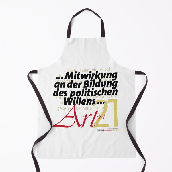 Item preview, "Participation in political decision-making" - Article 21 | Basic Law of the Federal Republic of Germany designed and sold by Brunhilde1001.