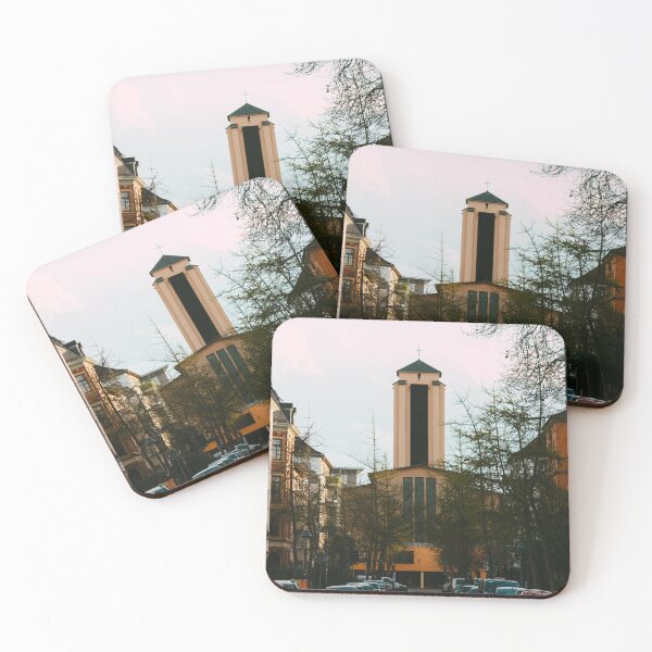 Item preview, Church in the city at dusk designed and sold by rhosbahu.