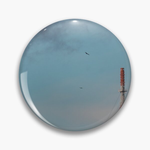 Item preview, Transmission tower and birds in the sky designed and sold by rhosbahu.