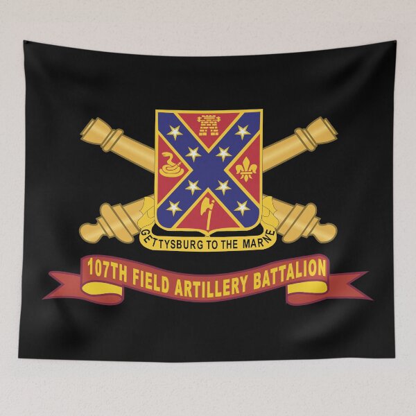 Item preview, 107th Field Artillery Battalion - DUI w Br - Ribbon X 300 designed and sold by Military Insignia Products.