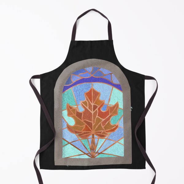 Item preview, Autumnal stained glass window designed and sold by AutyLeaves.