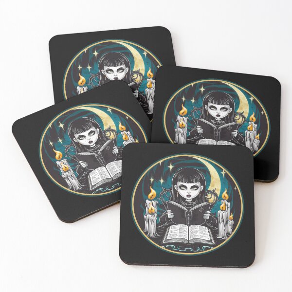 Item preview, Cute Goth Girl Summoning a Demon Funny T-Shirt designed and sold by Witty Shirts.