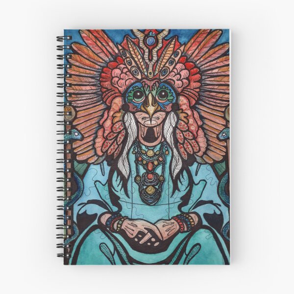 Item preview, Wise Medicine Woman Shaman Witch Healer with Feather Crown Halo designed and sold by BagChemistry.