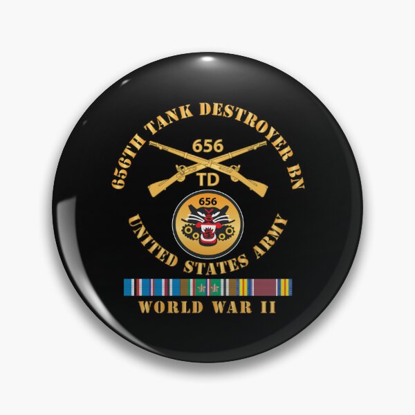 Item preview, 656th Tank Destroyer Battalion w Br WWII EUR SVC X 300 designed and sold by Military Insignia Products.