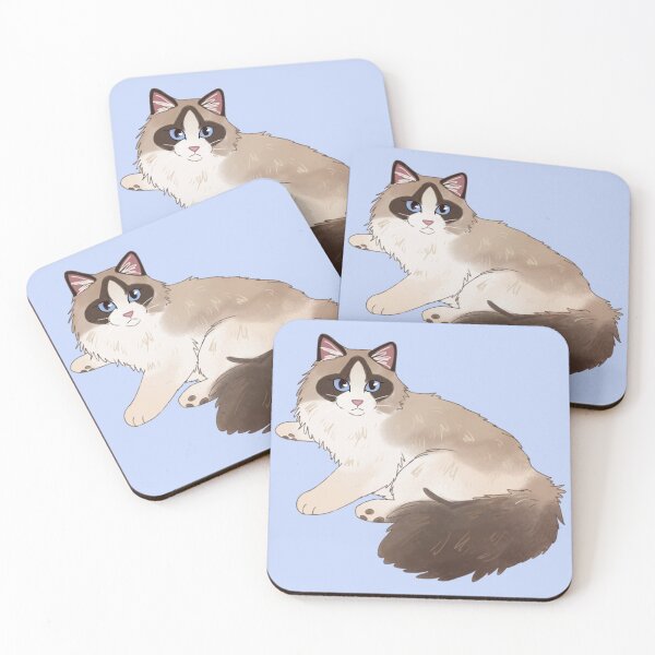 Item preview, Cute Ragdoll Cat Art designed and sold by Yaragold.